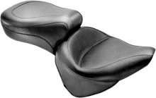 MUSTANG Vintage Style Seat - Wide - Smooth - Black - Softail 75735