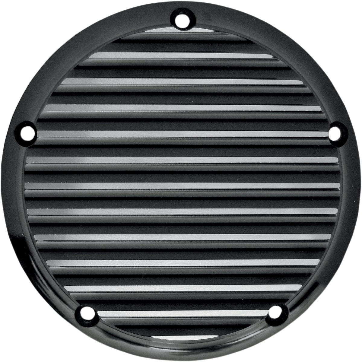 JOKER MACHINE Derby Cover - Finned - Black/Anodized - 5 Hole 06-99TC