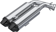 Dual Slip On System W/ 4" Performance Muffler Blk Tip