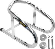 PINGEL Wheel Chock - Permanent - Chrome - 6-1/2" WC65H