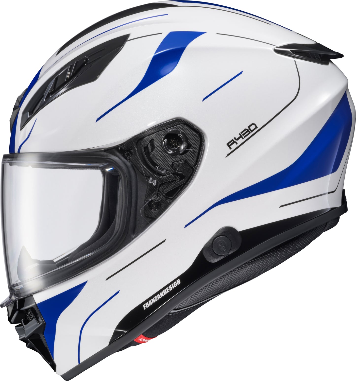 Exo R430 Full Face Helmet Cutlass White/Blue Xl
