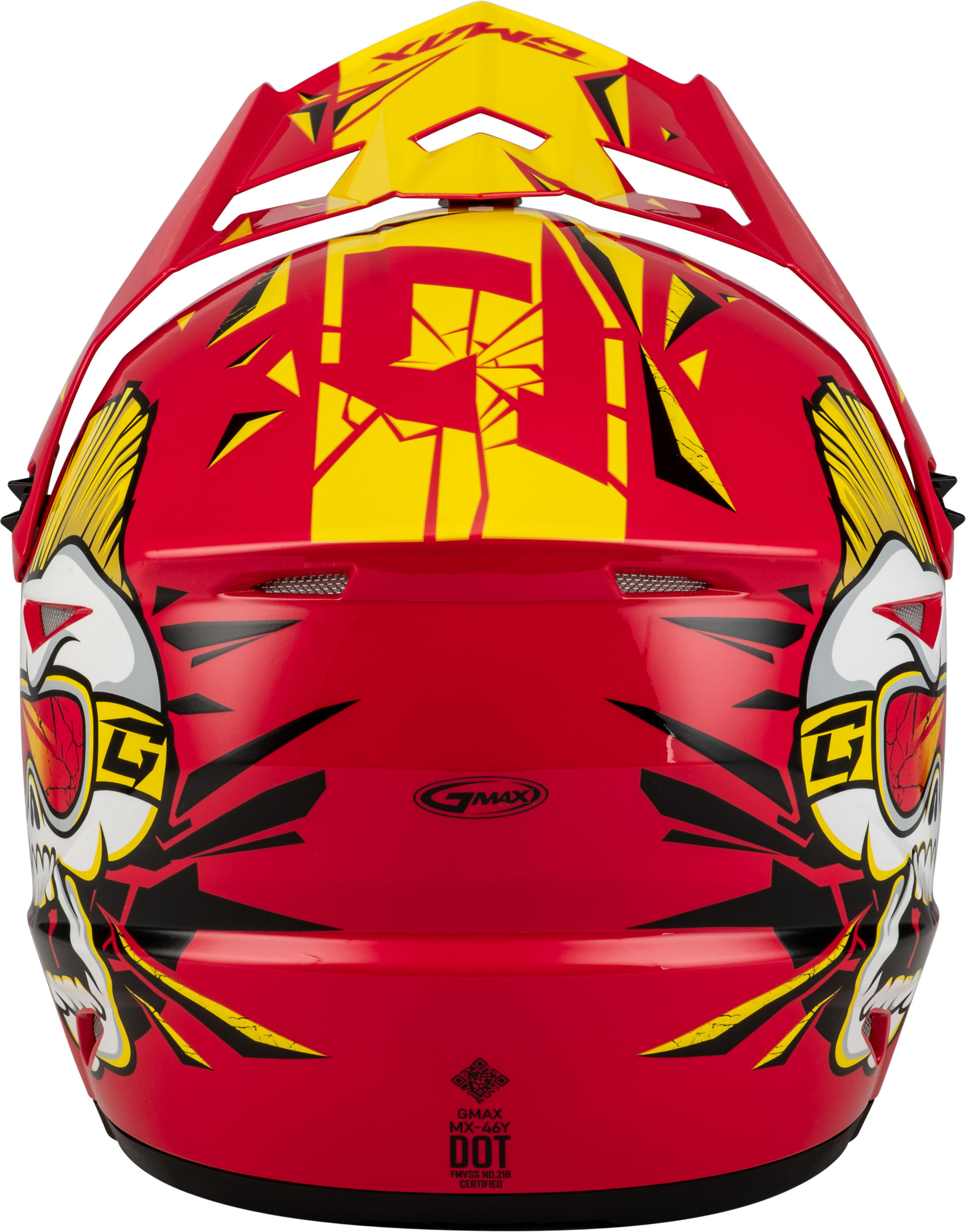 Youth Mx 46y Unstable Helmet Red/Yellow Ys