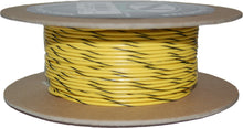 100' Spool 20 Gauge Wire (Yellow/Black Stripe)
