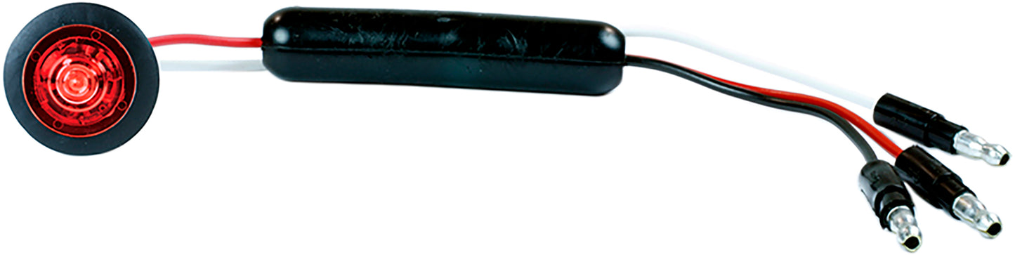 Micronova Rnd Led Red W/Grommet Slim
