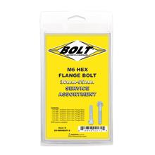 M6 8mm Hex Flange Bolt Assortment 60 Piece Kit