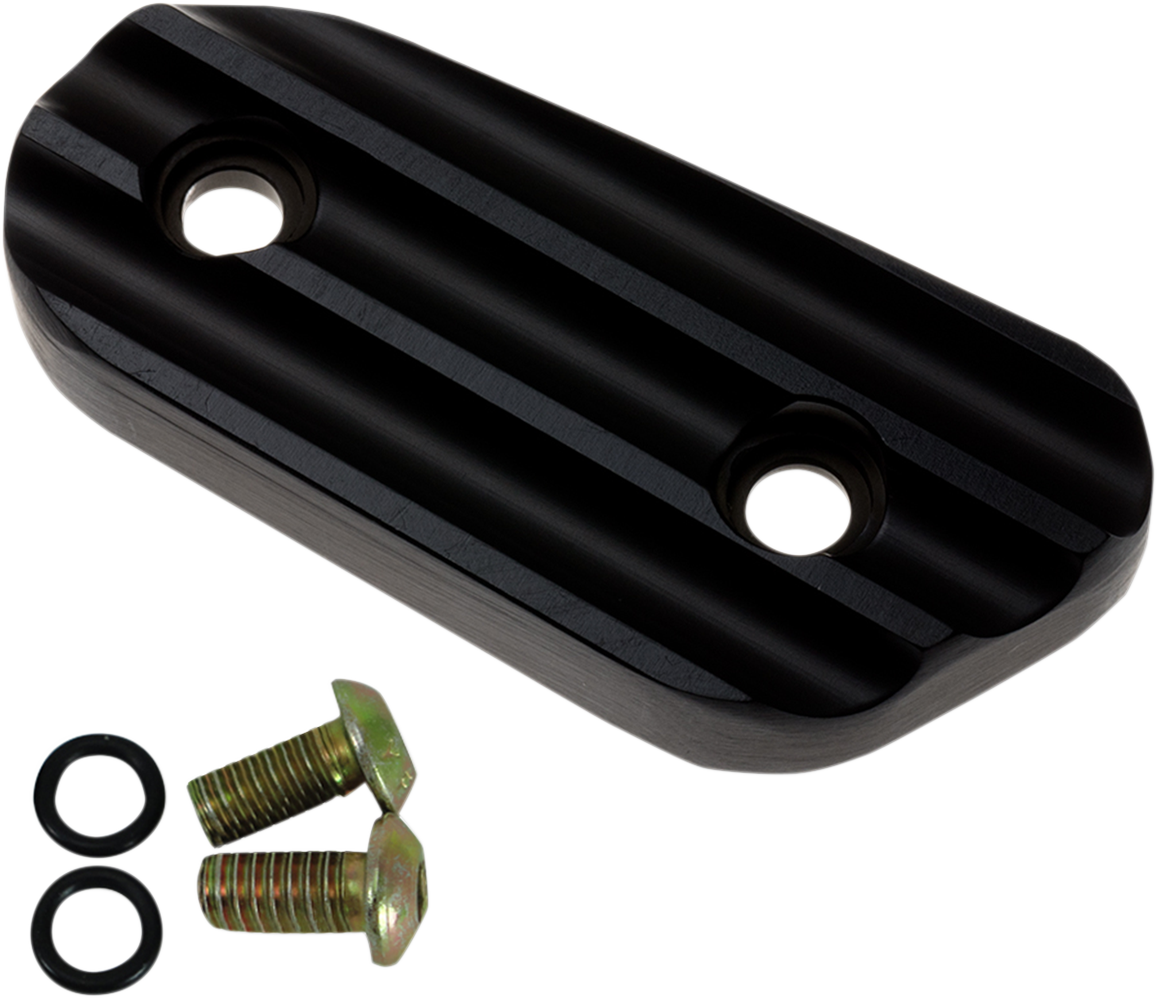 JOKER MACHINE Inspection Cover - Finned - Black - XL 10-664-1