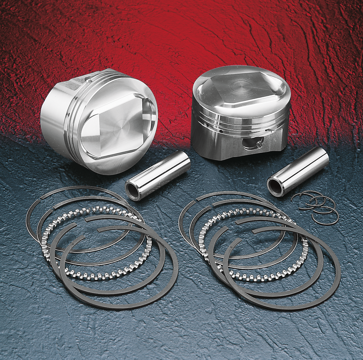WISECO Piston Kit with Gasket - Standard - Twin Cam 88" Bored to 1550 cc (95 Cubic Inch) VT2719