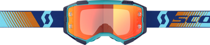 Fury Goggle Royal Blue/Org Orange Chrome Works