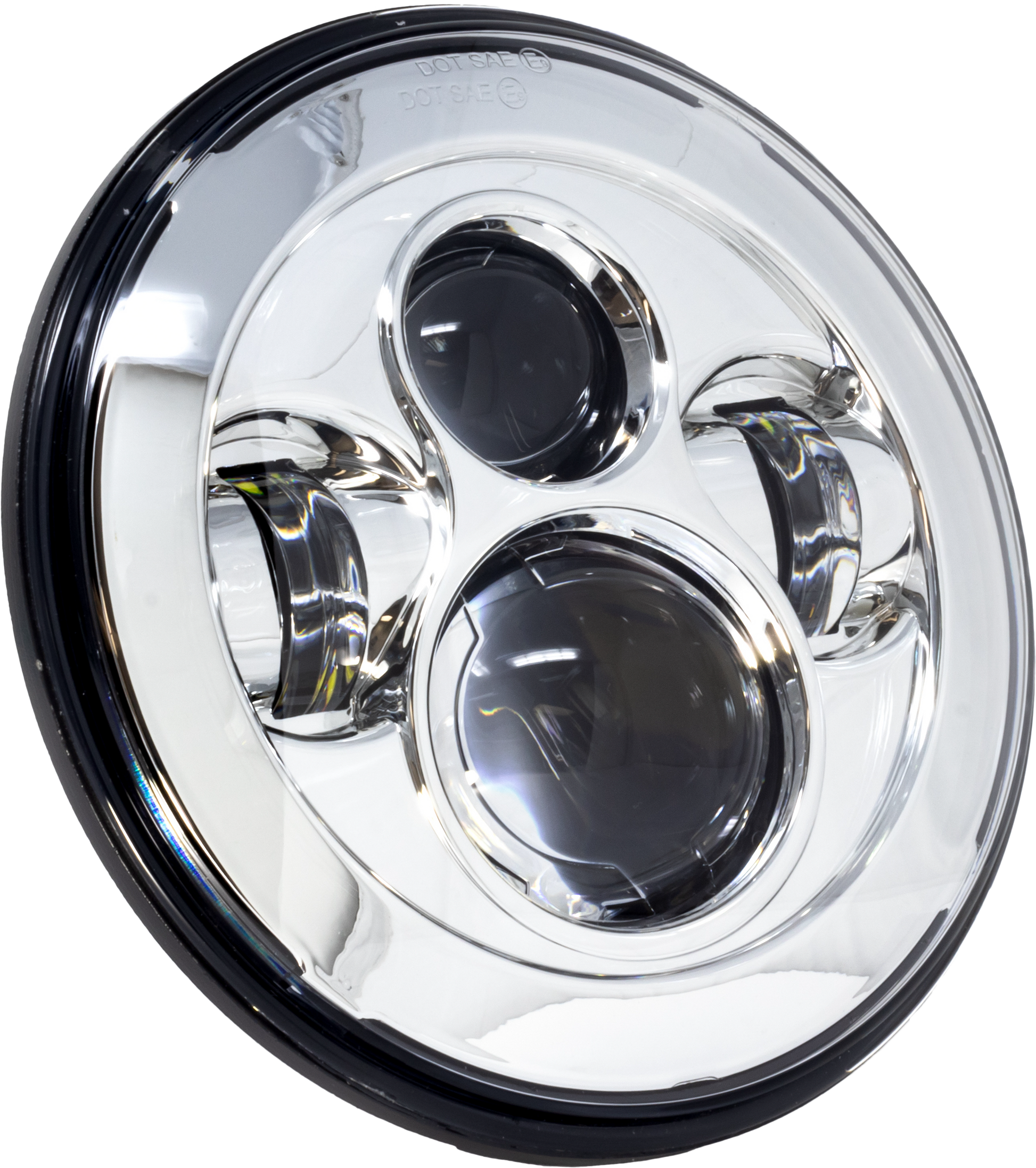 7" Led Headlight Chrome Indian