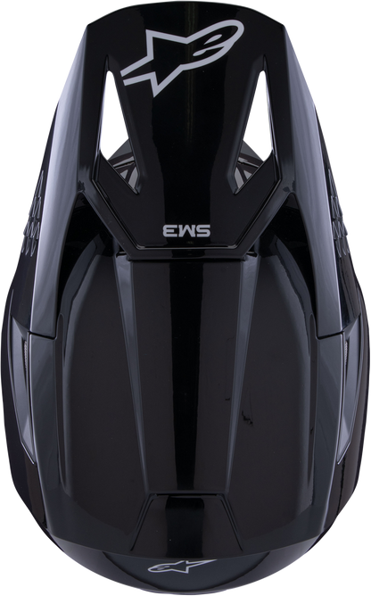 Sm3 Solid Helmet Black Glossy 2x