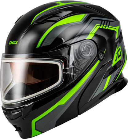 Md 01s Transistor Snow Helmet Black/Grey/Green Md