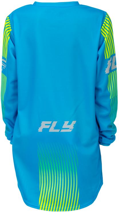 Youth F 16 Jersey Blue/Hi Vis Yxl