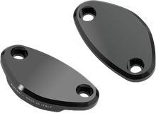 Mirror Block Off Plates Pair Black Kaw