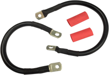 DRAG SPECIALTIES Black Battery Cable Set - '89-'08 ST E25-0091B-D1