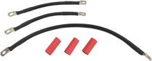 DRAG SPECIALTIES Black Battery Cable Set - '91-'93 Dyna E25-0091B-T3