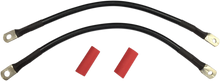 DRAG SPECIALTIES Black Battery Cable Set - '04-'09 XL E25-0091B-D2