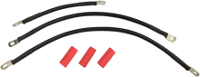 DRAG SPECIALTIES Black Battery Cable Set - '84-'88 ST E25-0091B-T4