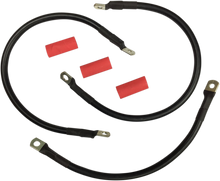 DRAG SPECIALTIES Black Battery Cable Set - '82-'88 FXR E25-0091B-T5