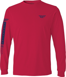 Fly Tribe Long Sleeve Tee Red/Blue Lg