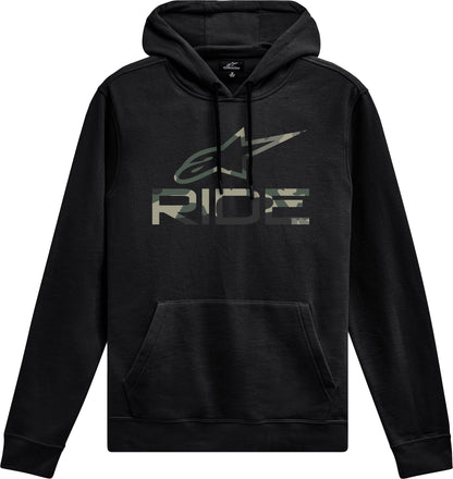 Ride Camo Hoodie V3 Black Lg