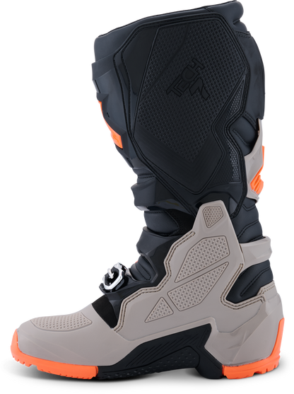 Tech 7 Enduro Blk/Warm Gry/Orange Fluo 8