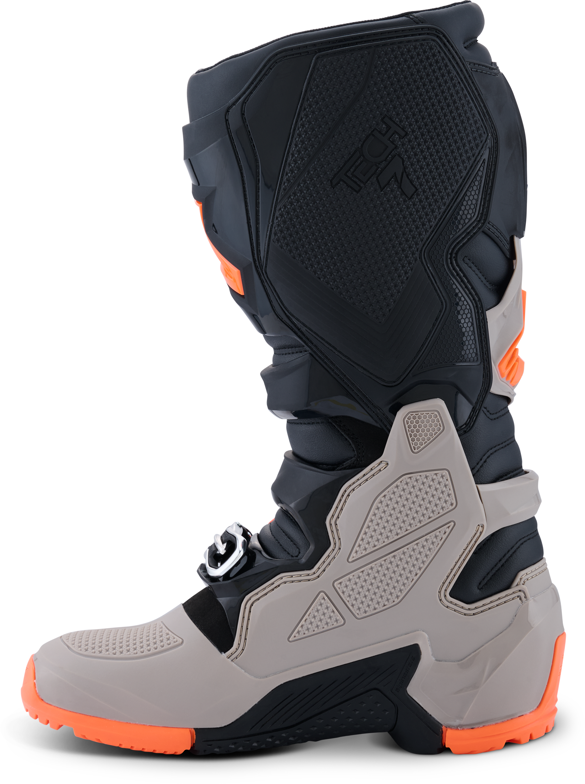 Tech 7 Enduro Blk/Warm Gry/Orange Fluo 11