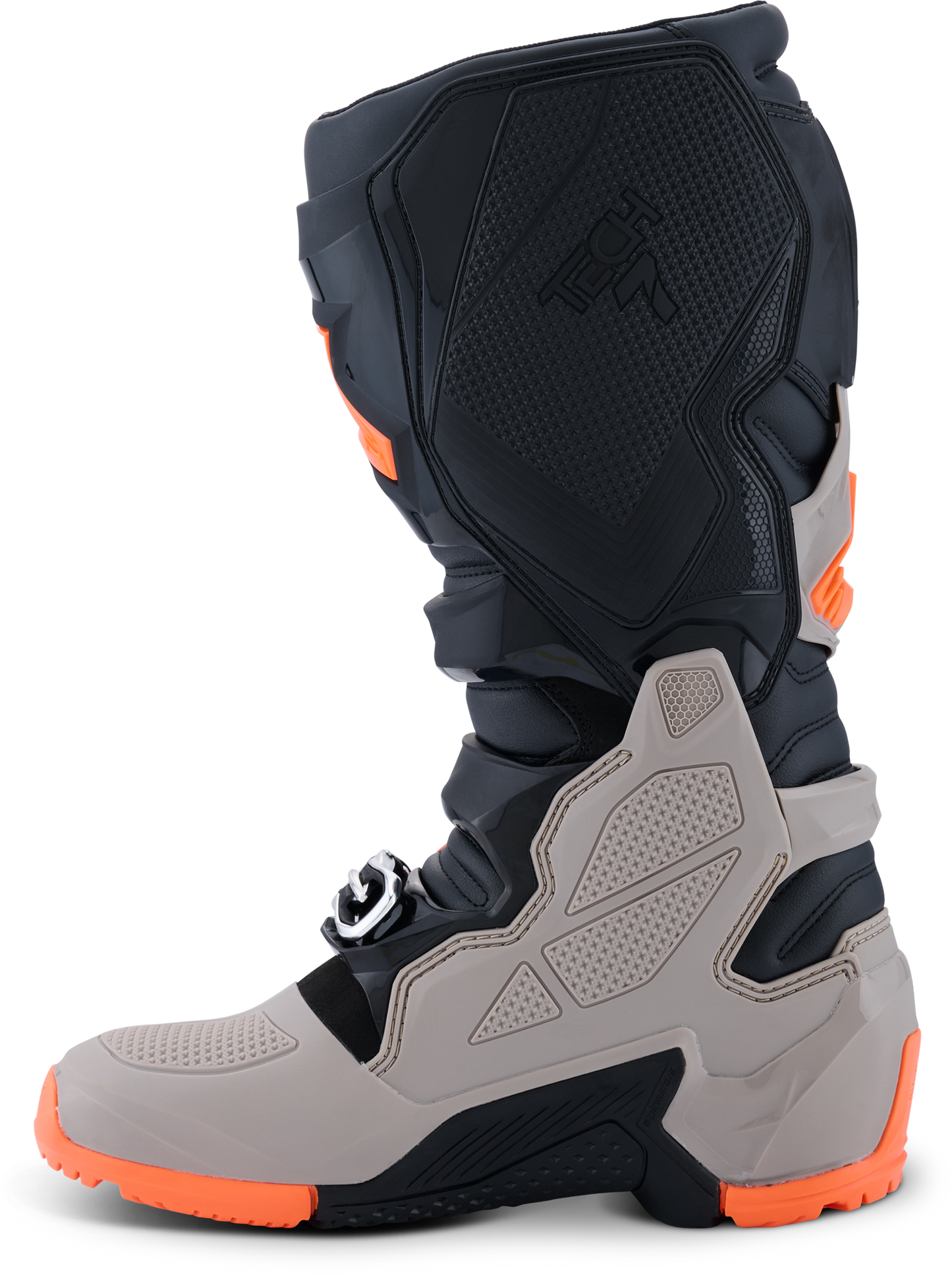 Tech 7 Enduro Blk/Warm Gry/Orange Fluo 9