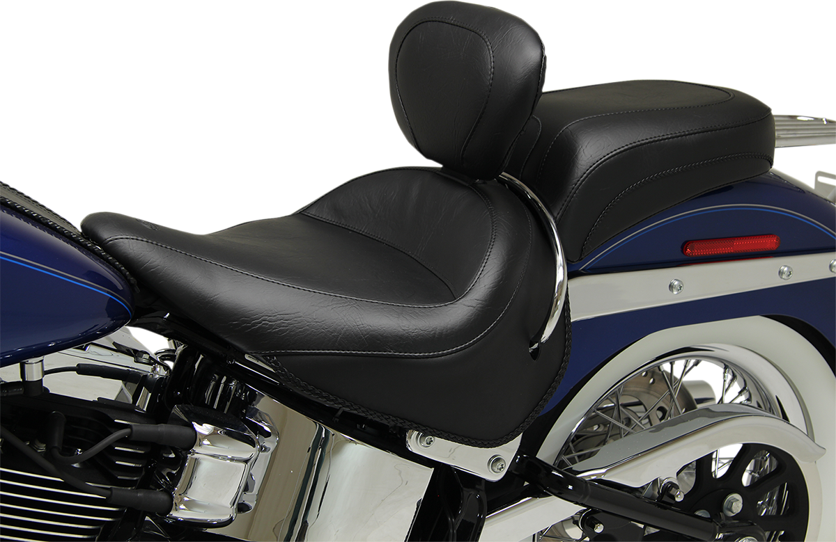 MUSTANG Wide Rear Seat - Studded - Black - FLST '05-'17 76236