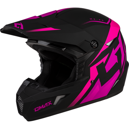 Mx 46 Compound Helmet Matte Black/Pink 2x