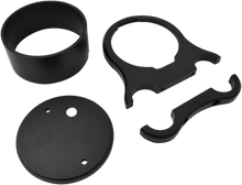DRAG SPECIALTIES 1.25" T-Bar Single Gauge Mount - Flat Black - For '00-'20 OEM Style Gauges 2201-0201