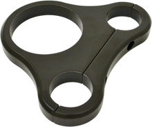 DRAG SPECIALTIES 1.25" T-Bar Single Gauge Mount - Gloss Black - For 2.375/2.4" Mini Gauge 2201-0202