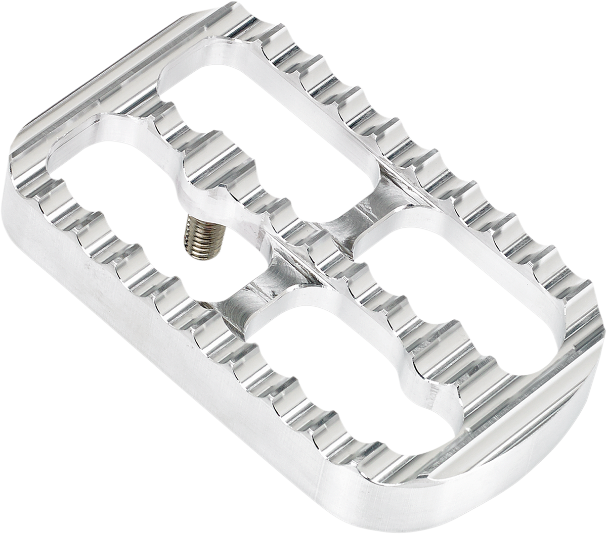 JOKER MACHINE Brake Pedal Cover - Silver - Serrated 08-641