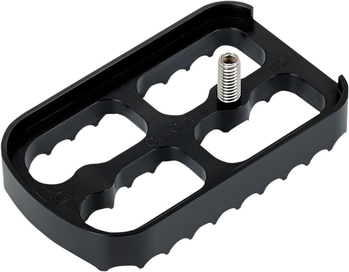 JOKER MACHINE Brake Pedal Cover - Black - Serrated 08-641B