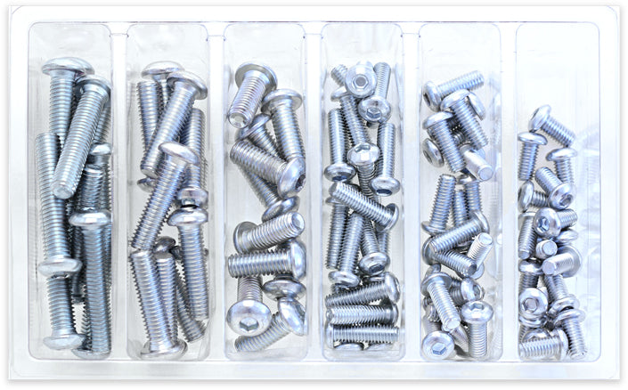 Button Head Allen Bolt Assortment 90 Piece Kit