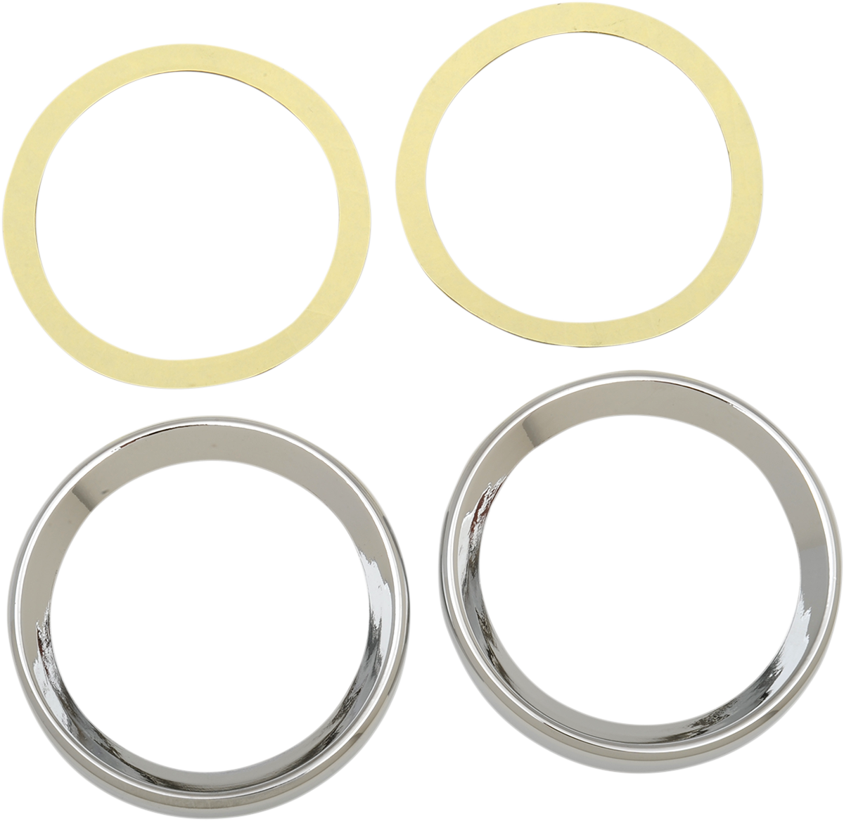 DRAG SPECIALTIES Instrument Gauge Bezel - Chrome - 3.62" Diameter 2202-0060