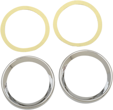 DRAG SPECIALTIES Instrument Gauge Bezel - Chrome - 3.62" Diameter 2202-0060
