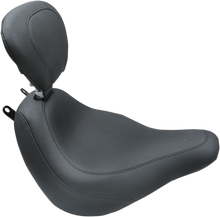 MUSTANG Seat - Wide Tripper™ Solo - with Backrest - Smooth - Black 79332