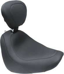 MUSTANG Seat - Wide Tripper™ Solo - with Backrest - Smooth - Black 79336