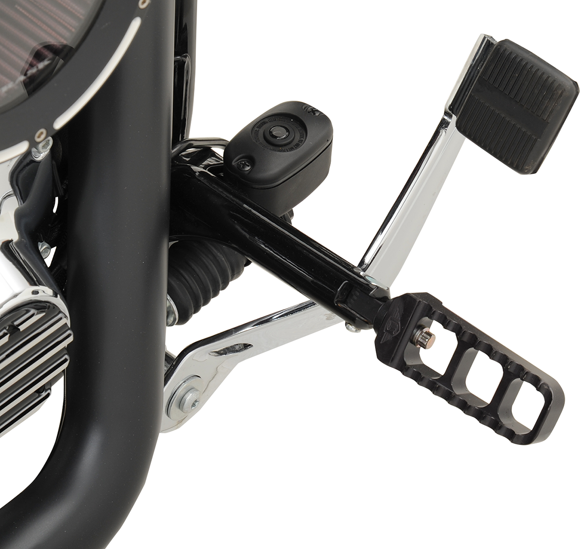 JOKER MACHINE Adjustable Serrated Foot Pegs - Narrow - Black 08-61-1B