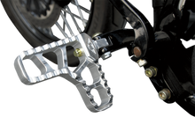 JOKER MACHINE Adjustable Serrated Foot Pegs - With Heel - Clear 08-62-1
