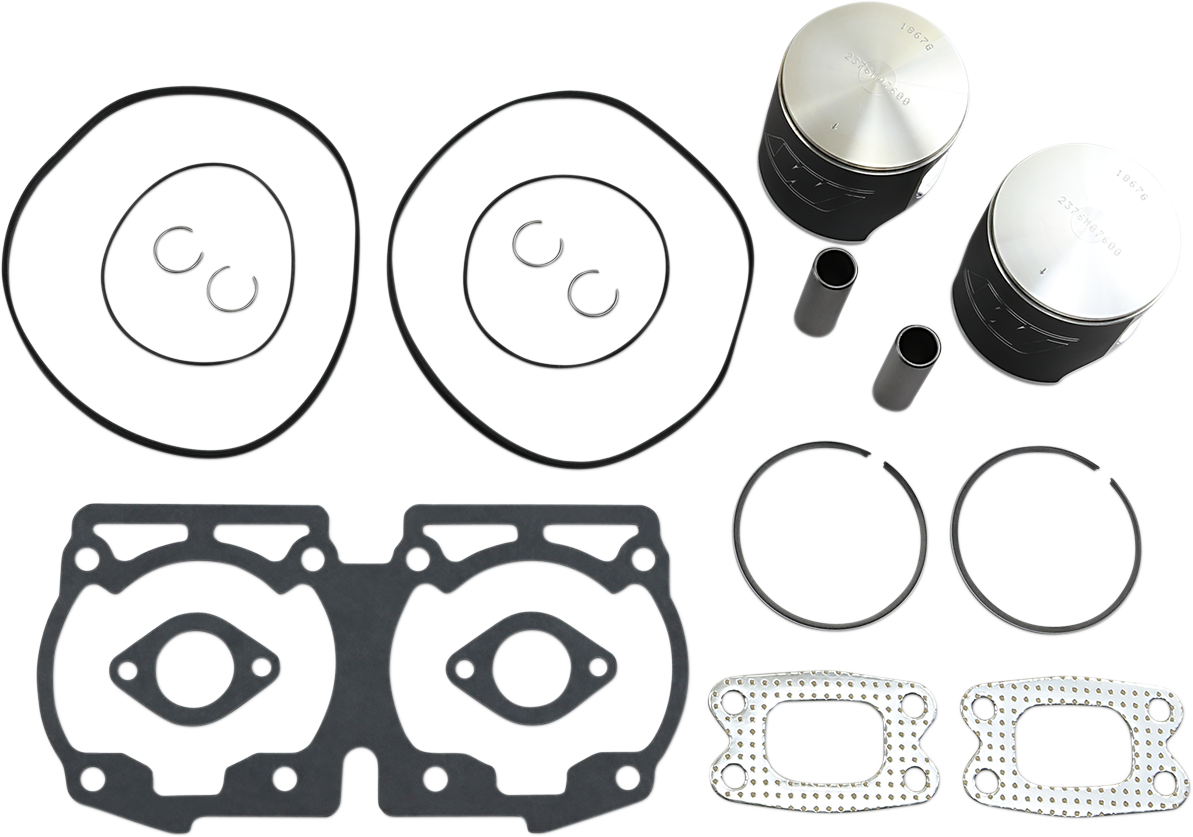 WISECO Piston Kit with Gaskets - 76.00 mm - 582 Engine Type - Ski-Doo SK1219