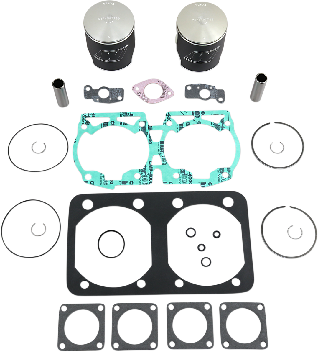 WISECO Piston Kit with Gaskets - 77.00 mm - 583 Engine Type - Ski-Doo SK1228