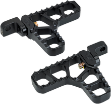 JOKER MACHINE Adjustable Serrated Foot Pegs - Long - Black - XL 08-62-3B