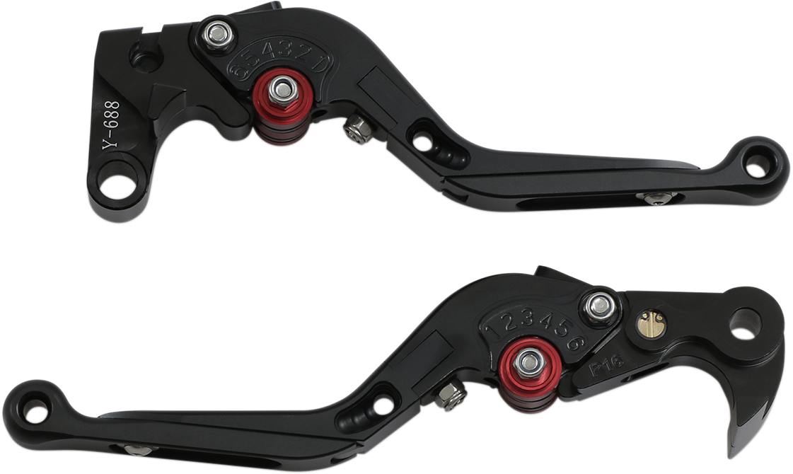 MGP MGP Brake and Clutch Lever Set - Black 81501-2600