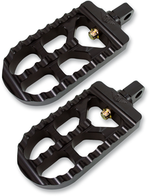 JOKER MACHINE Adjustable Serrated Foot Pegs - Long - Black 08-56-5B