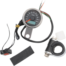 DRAG SPECIALTIES Programmable Mini Electronic Speedometer with Odometer/Tripmeter - 1.87" - Polished 21-6899ADS