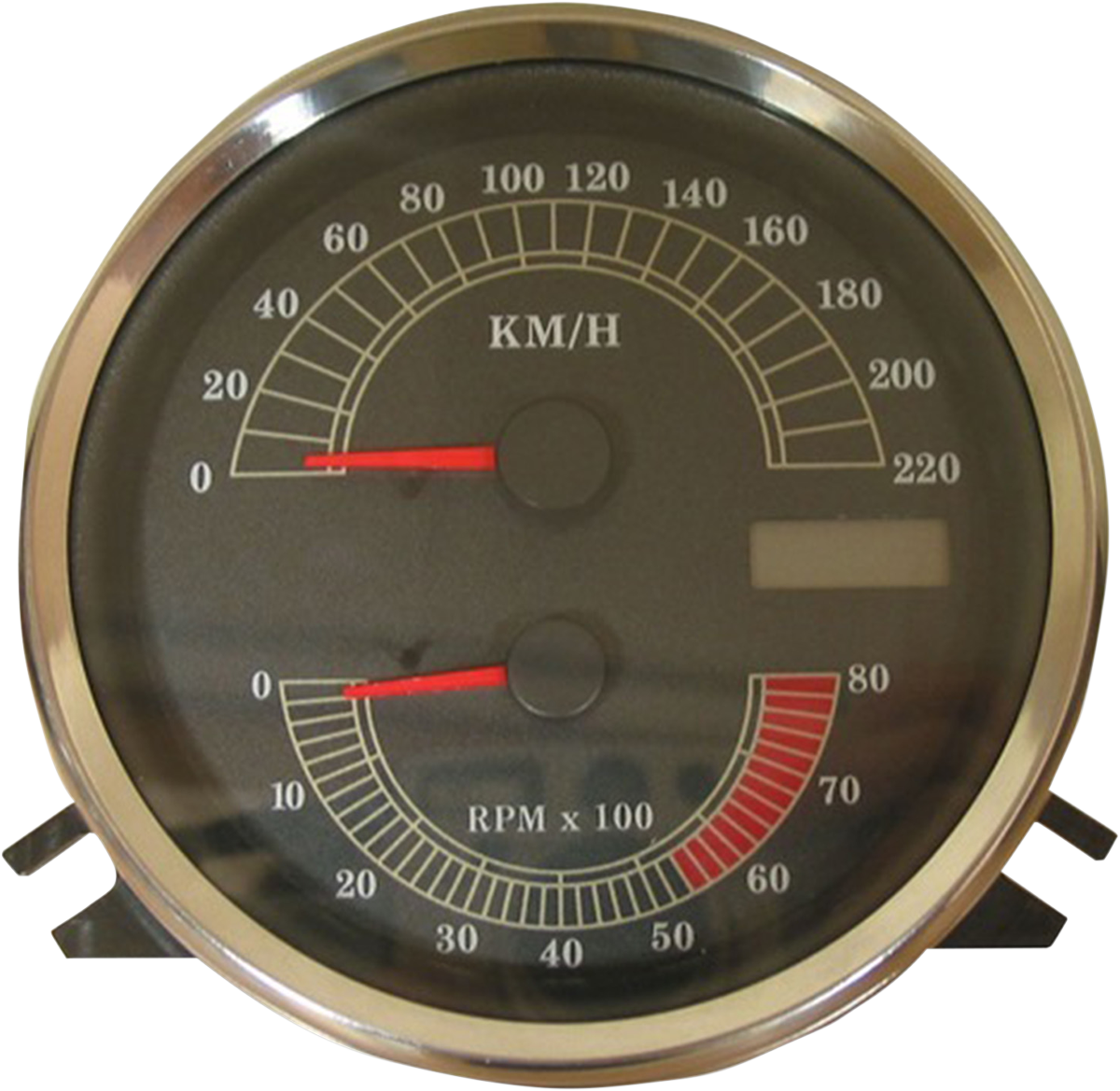 DRAG SPECIALTIES Electronic Speedometer/Tachometer - Stock Look - 220 KPH/8000 rpm T21-6986A