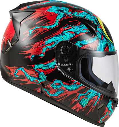 Revolt Space Creep Helmet Light Blue/Black/Red Xs