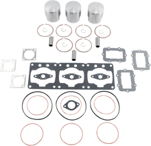WISECO Piston Kit with Gaskets - 74.50 mm - Overbore to 889 cc/809 Engine Type - Ski-Doo SK1295