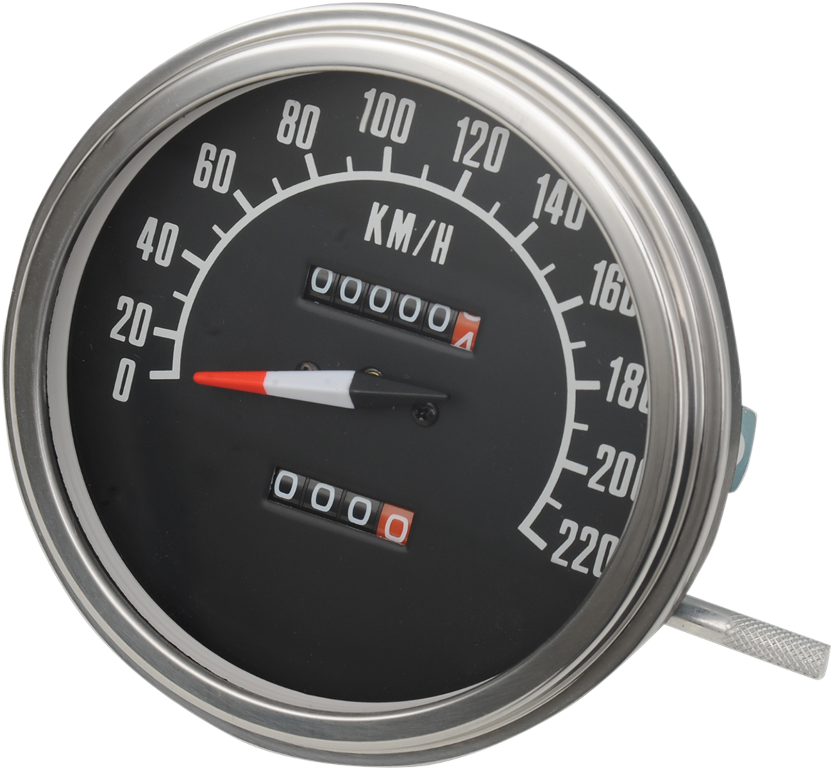 DRAG SPECIALTIES 5" KPH FL-'68-'84 Style 1:1 Speedometer - Black Face 70847KMX